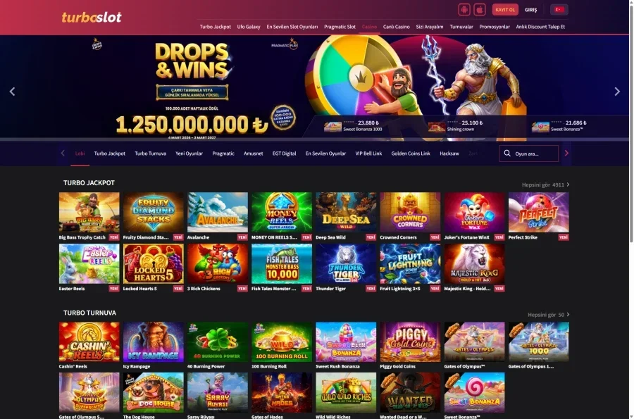 Turboslot ekran görüntüsü